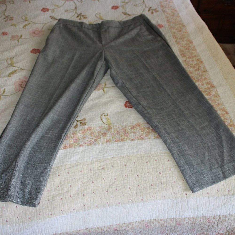 Gray pull on dress pants